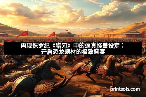再现侏罗纪《猎刃》中的逼真怪兽设定：开启恐龙题材的极致盛宴